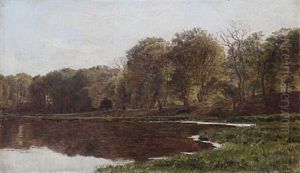 Landscape With A Forest Lake by Janus Andreas Bartholin La Cour