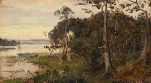 Ved Silkeborg Langso by Janus Andreas Bartholin La Cour