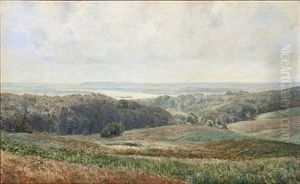 View Towards Silkeborgsoerne, Denmark by Janus Andreas Bartholin La Cour