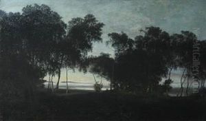 Morning Mist At The Forest Edge by Janus Andreas Bartholin La Cour