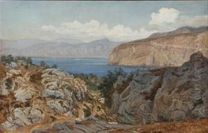 Rocky Coast (from Capri Or Sorrento?) by Janus Andreas Bartholin La Cour