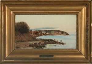 Costal Scenery With Houses by Janus Andreas Bartholin La Cour