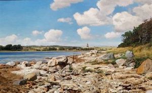 Danish Summer Landscape, The Bay Of Kalo? Danish Summer Landscape, The Bay Of Kalo?