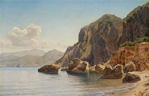 Morgen. Motiv Fra Capri by Janus Andreas Bartholin La Cour