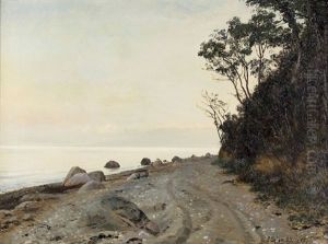 Abendstimmung An Einem See by Janus Andreas Bartholin La Cour