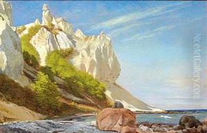 Parti Fra Moens Klint Med Sommerspiret Og Taleren