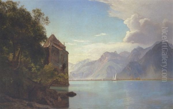 Parti Fra Genfersoen Med Chateau Chillon - view 1