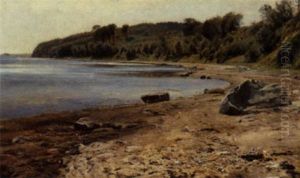 Strandparti, Arhusbugten by Janus Andreas Bartholin La Cour