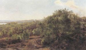 Fra Egnen Ved Silkeborgsoerne by Janus Andreas Bartholin La Cour