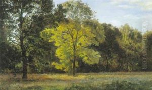 Udsigt Til Skov by Janus Andreas Bartholin La Cour