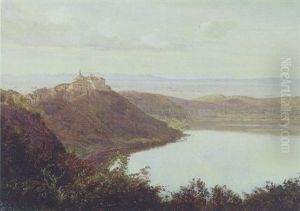 Udsigt Mod Pavens Sommerresidens, Castel Gandolfo Udsigt Mod Pavens Sommerresidens, Castel Gandolfo