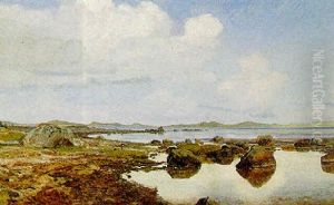 Dansk Kystparti Med Store Sten by Janus Andreas Bartholin La Cour