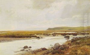 Kystparti Med Mols Bjerge I Baggrunden by Janus Andreas Bartholin La Cour