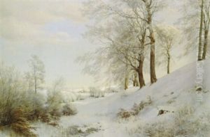 Winter Near Copenhagen by Janus Andreas Bartholin La Cour