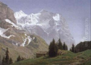 Dal Ved Wetterhorn, I Forgrunden S+tterhytte
