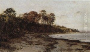 Kystparti Fra _rhus by Janus Andreas Bartholin La Cour