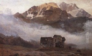 T+ge Der Saenker Sig Over Bjergene, Kanton Bern, Schweiz by Janus Andreas Bartholin La Cour