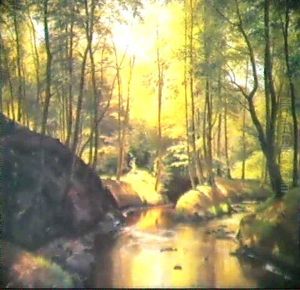 Skovparti Med Alob, Tidlig Sommer by Janus Andreas Bartholin La Cour