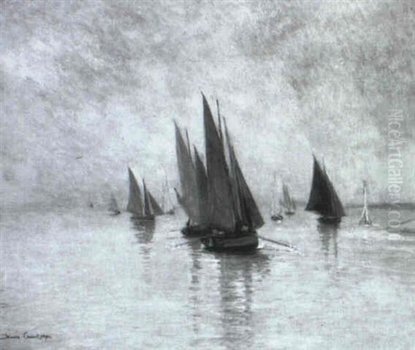 Heimkehrende Fischerboote - view 1