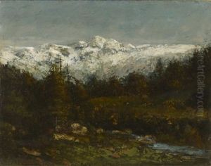 Paysage En Gruyere Suisse, 1875-1876 by Gustave Courbet