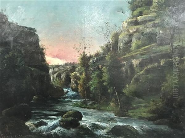 Torrent Au Couchant, 1873 - view 1