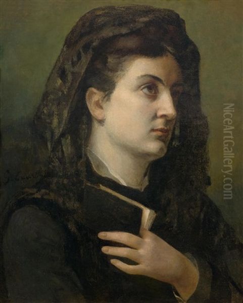 La Femme Au Missel (probably Portrait Of Zelie Courbet) - view 1