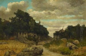 Landschaft Im Franzosischen Jura by Gustave Courbet