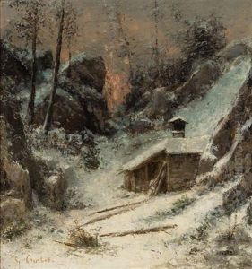 Effet De Neige, C. 1870 by Gustave Courbet