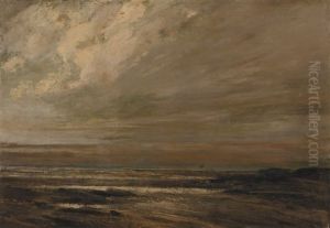 Paysage Marin, Environs De Trouville by Gustave Courbet