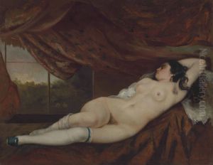 Femme Nue Couchee by Gustave Courbet