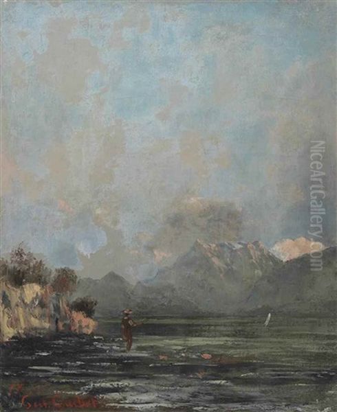 Le Lac Leman (la Dent Du Midi) - view 1