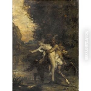 Raub Der Sabinerinnen by Gustave Courbet