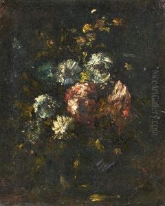Stillleben Mit Blumen by Gustave Courbet
