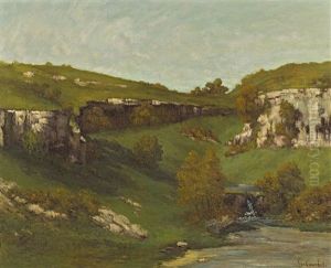 Source De La Loire by Gustave Courbet