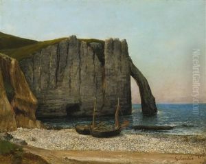 Falaises D'etretat by Gustave Courbet