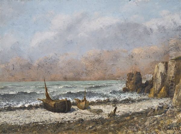 Deux Bateaux Sur La Plage - view 1