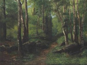 Path Through The Forest by Gustave Courbet