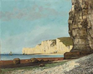 Etretat: Les Falaises by Gustave Courbet