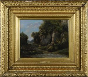 Paysage Avec Rochers by Gustave Courbet
