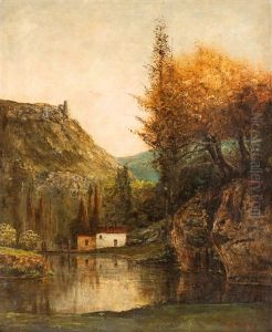 Berglandschaft by Gustave Courbet