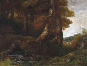 Entree De Foret by Gustave Courbet