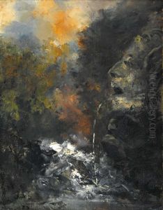 Environs De Tiernet by Gustave Courbet