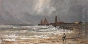 Le Ramassage De Goemon En Normandie by Gustave Courbet