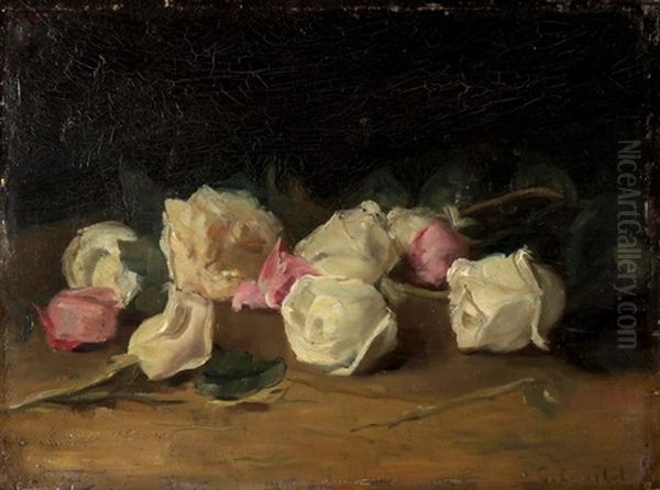 Roses Coupees Blanches Et Roses - view 1