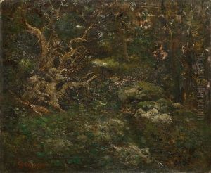 Le Sous-bois (collab. W/workshop) by Gustave Courbet