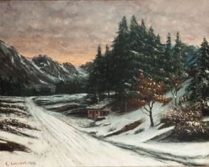 Paysage Hivernal (collab. W/studio) by Gustave Courbet