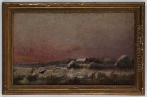 Atelier De Paysage Hivernal by Gustave Courbet