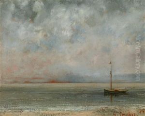 Wolken Uber Dem Genfer See by Gustave Courbet