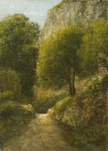Waldlandschaft (collab. W/studio) by Gustave Courbet