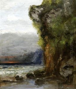 Kustenlandschaft Im Abendrot